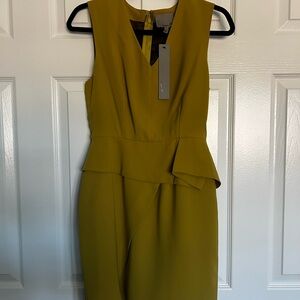 Aryn K Mustard Dress